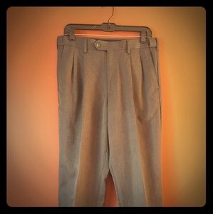 ● Men's Pleated Gray Dress Slacks ●